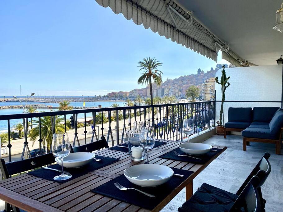 Le Garavan-Vue Mer-Plage-Clim-Terrasse Mentona Zewnętrze zdjęcie