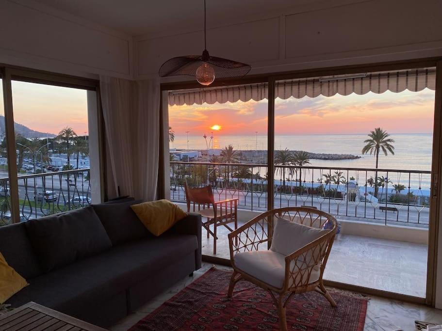 Le Garavan-Vue Mer-Plage-Clim-Terrasse Mentona Zewnętrze zdjęcie